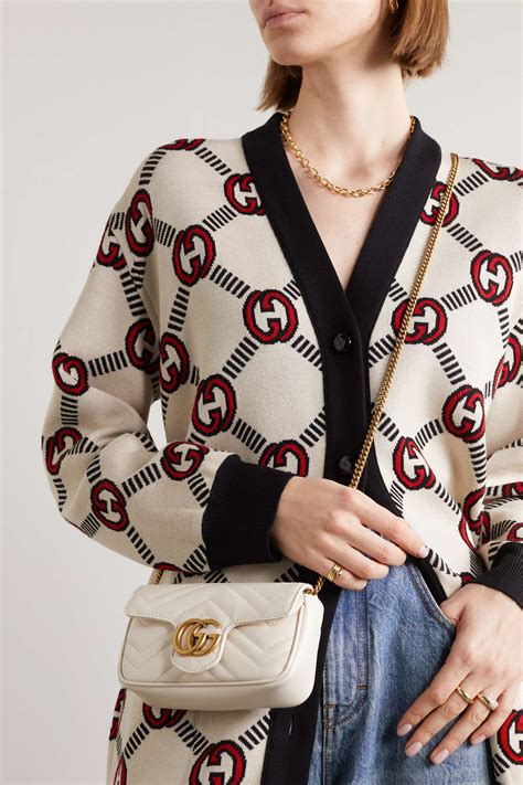 gucci white super mini gg marmont bag|Gucci Marmont mini shoulder bag.